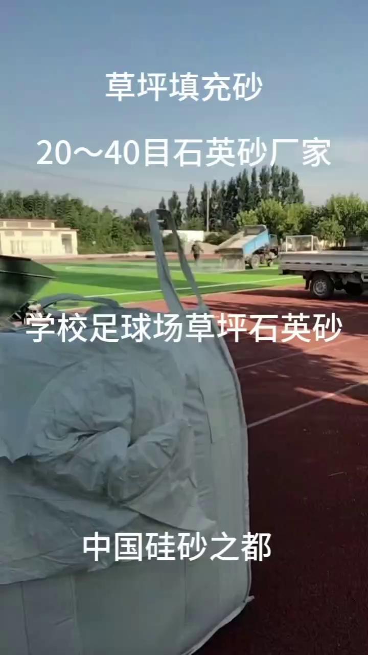 草坪每平方米填充25公斤石英砂穩(wěn)定草絲排水透氣減少運(yùn)動(dòng)員二次傷害